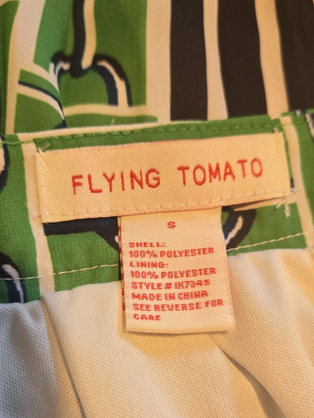 Flying Tomato bold panelled